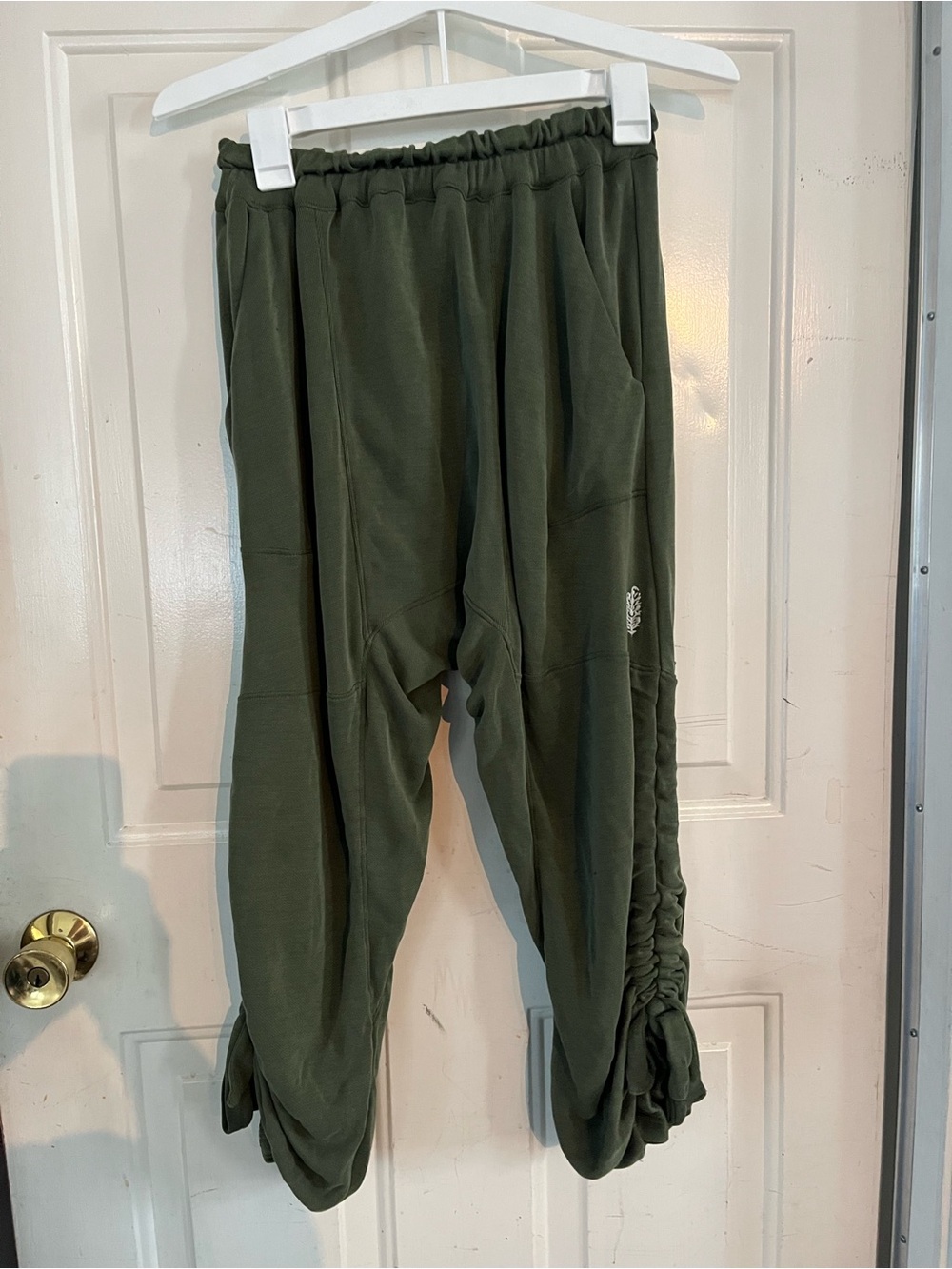 FP Movement by Free People Olive Green Drawstring Track Joggers